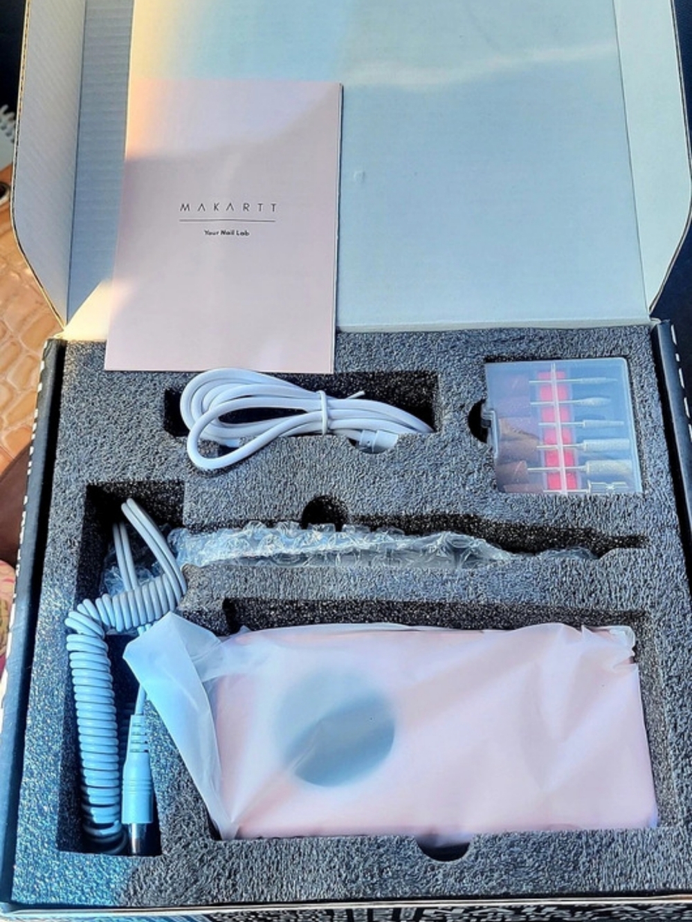 Makartt Yeeyan 35,000 RPM Electric Nail Machine 35,000 RPM Nail Drill Pink &